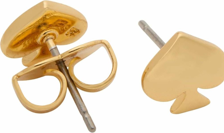 Kate Spade New York So Spade Stud Earrings for Women - Stylish Gold-Tone Studs