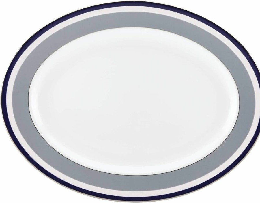 Kate Spade New York Mercer Drive Saucer White Ceramic Small Plate 0.20 Lb Home Dining Tableware