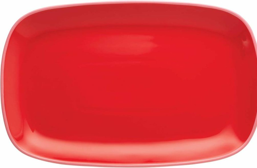 Kate Spade New York Red Make It Pop Serving Platter – 2.95 Inch Decorative Dish