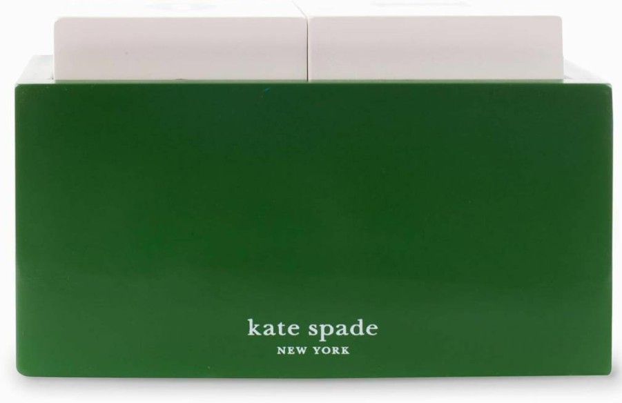 Kate Spade New York Lucky Day Perpetual Desktop Calendar - 6x4 Inch Wooden Block Planner for Daily Dates & Events