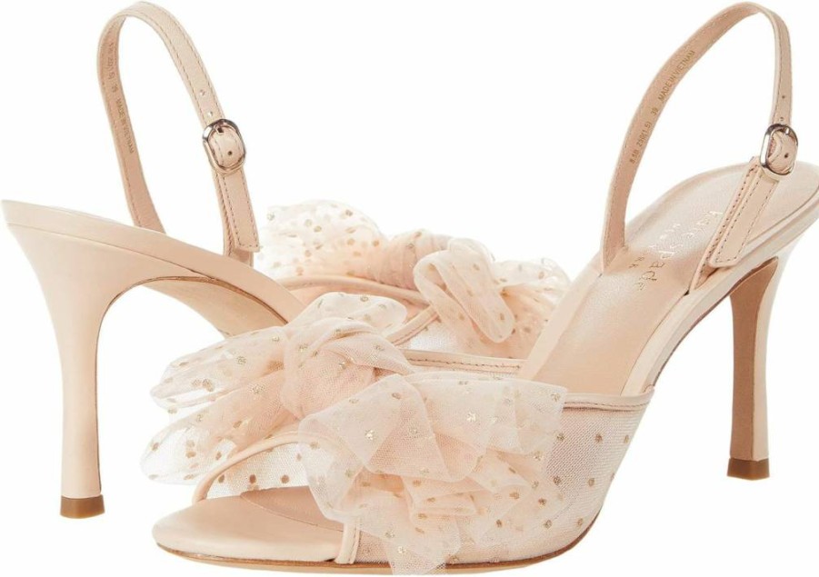 Kate Spade New York Women's Sparkle Heels Bridal Wedding Pumps - Elegant Rhinestone Bridal Shoes for Bride