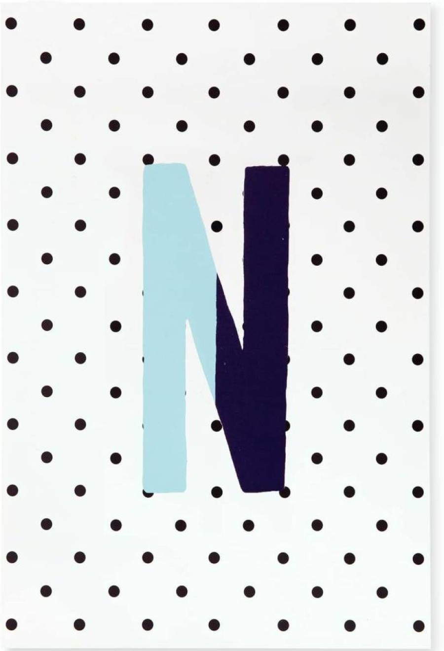 Kate Spade New York Initial Notepad - 7" x 4.75" Yellow Writing Pad, 100 Blank Sheets for Desktop Notes & Office Stationery