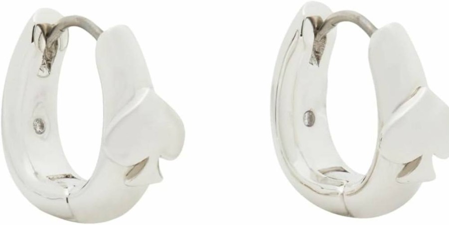 Kate Spade New York So Spade Huggie Earrings: Elegant Gold-Tone Hoop Earrings for Women