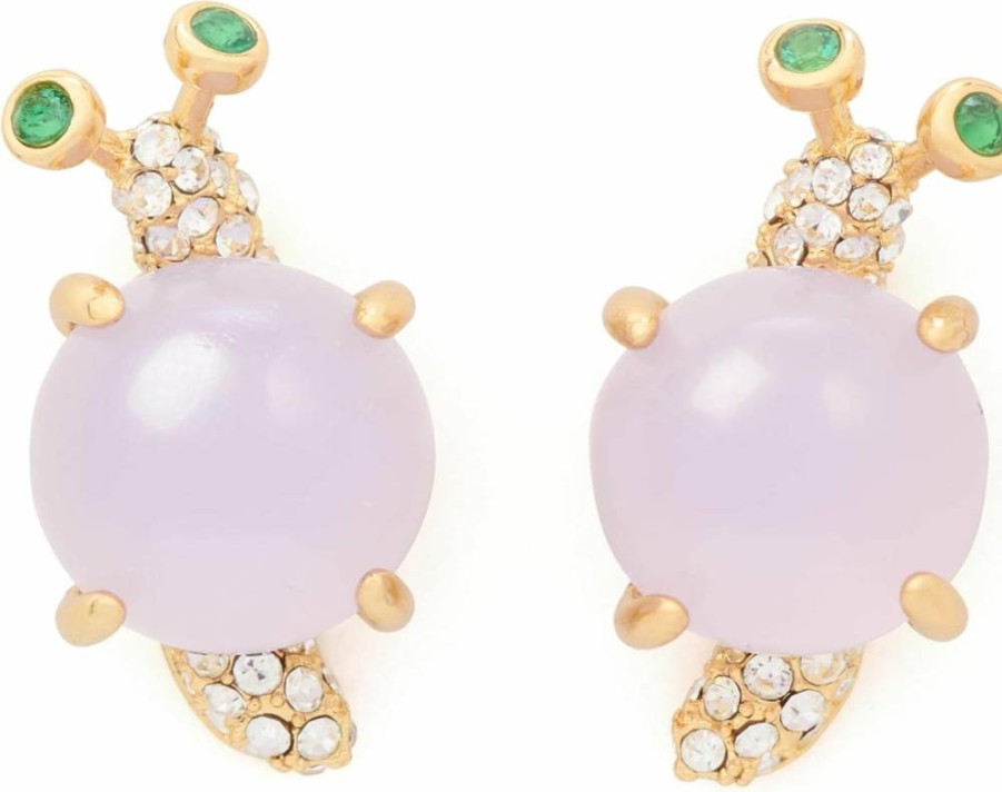 Kate Spade New York Garden Friends Snail Stud Earrings, Multi-Color Enamel & Gold-Tone Fashion Jewelry