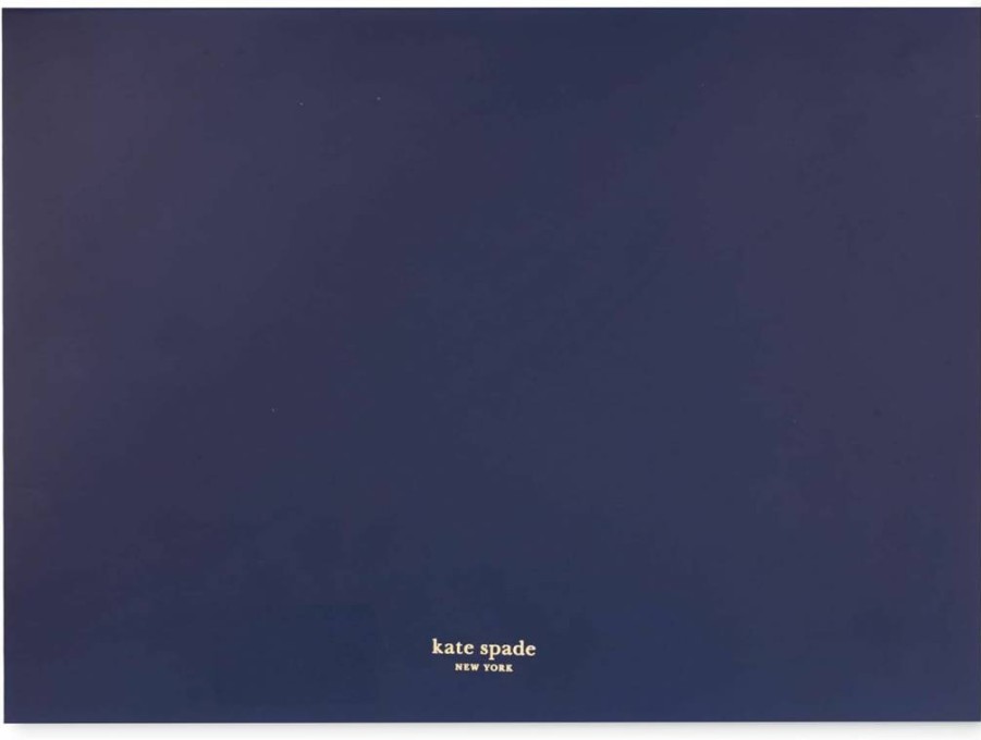 Kate Spade New York Undated Weekly Planner - 12x9 Inch Leatherette Notebook with Gold Accents, "You're Right On Time" Design