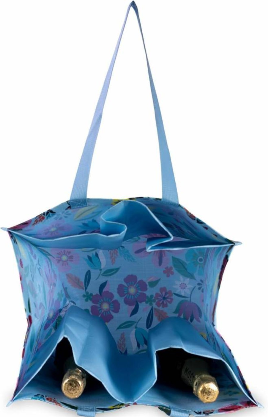 Kate Spade New York Reusable Grocery Tote Bag - Large Collapsible Safari Floral Design with Shoulder Straps