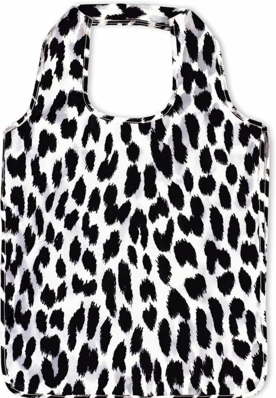 Kate Spade New York Reusable Grocery Bags with Zipper Pouch, Lightweight Foldable Shopping Tote for Produce & Market