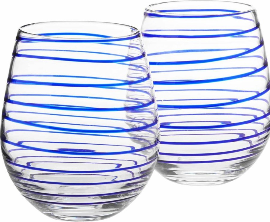 Kate Spade New York Charlotte Street 2-Piece Highball Glass Set - 1.95 LB, Elegant White Barware for Cocktails & Drinks