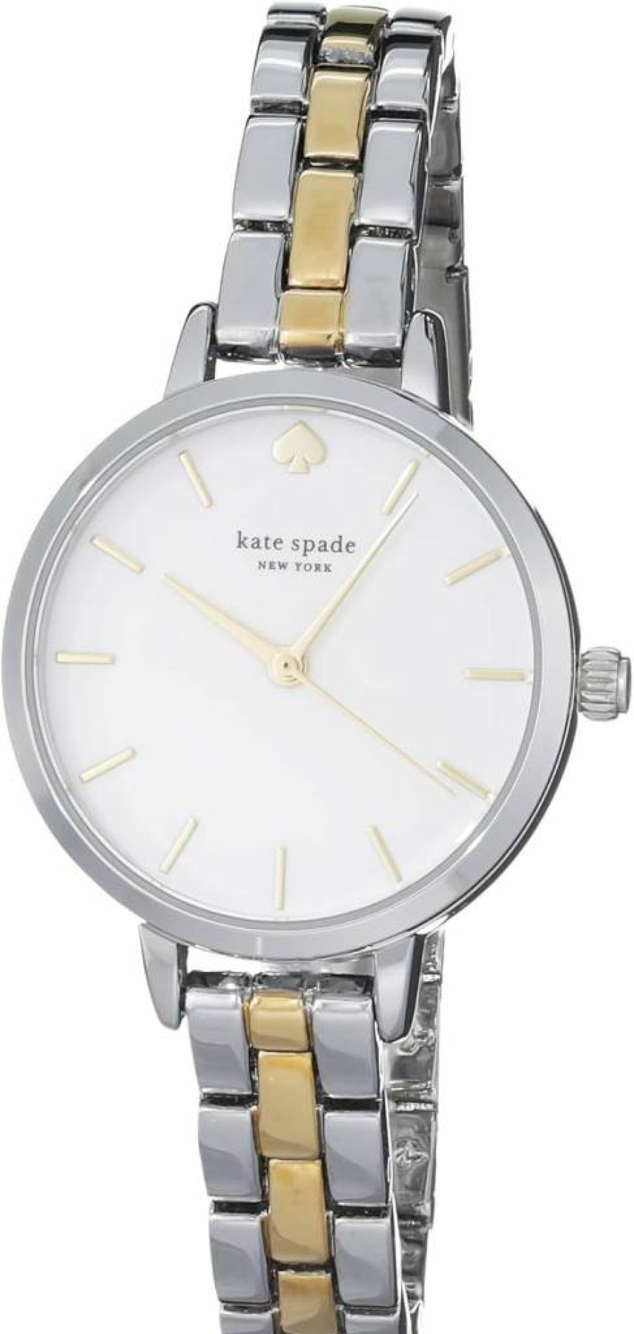 Kate Spade New York Metro Slim Women's Watch - Stainless Steel Bracelet or Leather Strap, Elegant Dress Watch for Women