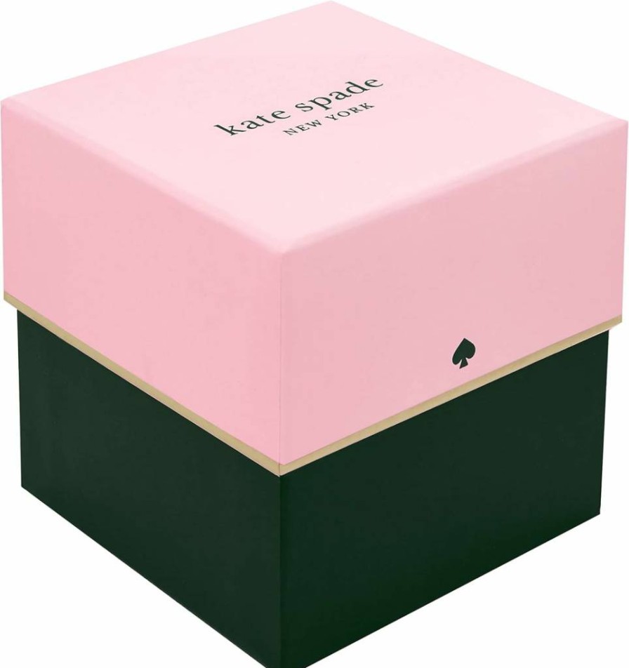 Kate Spade New York Metro Slim Women's Watch - Stainless Steel Bracelet or Leather Strap, Elegant Dress Watch for Women