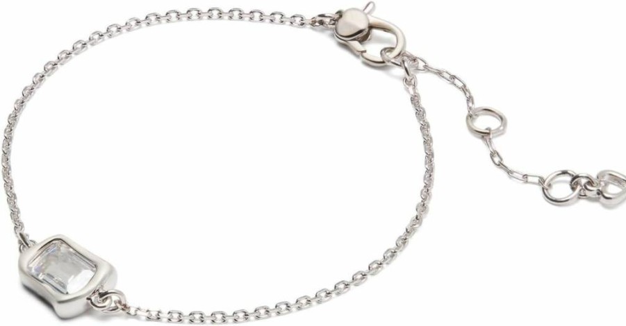 Kate Spade New York Molten Glass Solitaire Bracelet - Elegant Minimalist Gold-Tone Bangle for Women
