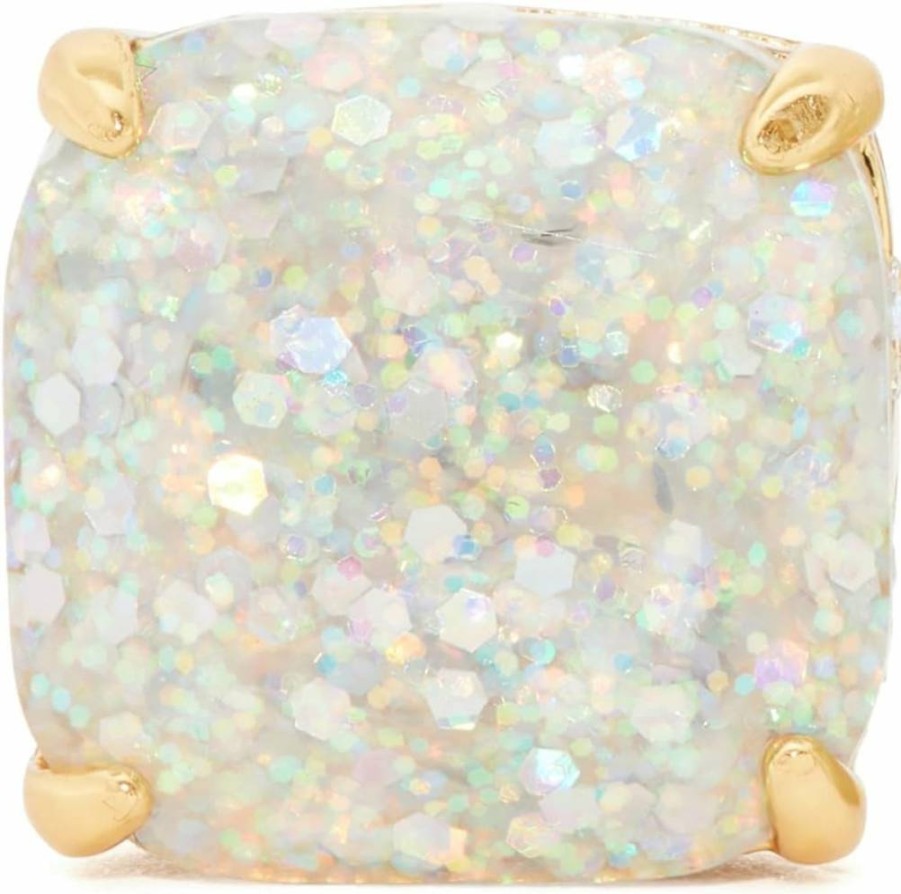 Kate Spade New York Small Square Stud Earrings - Sterling Silver or Gold Plated Minimalist Studs for Women