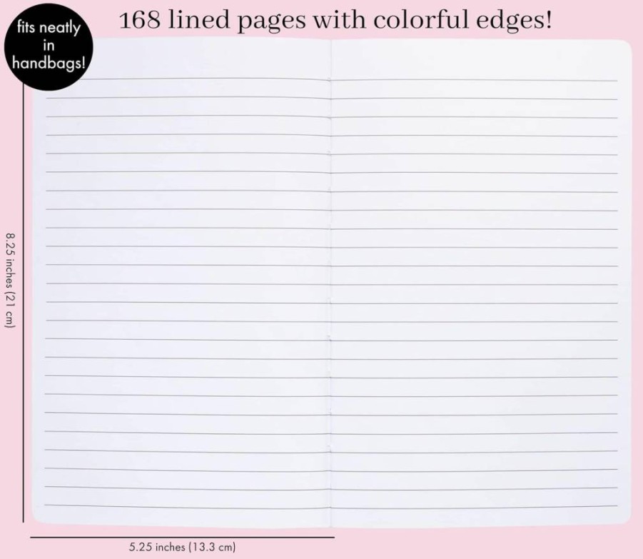 Kate Spade New York Blue Leatherette Initial Notebook - Large Polka Dot Lined Journal with 168 Pages & Bookmark, Monogrammed Gift