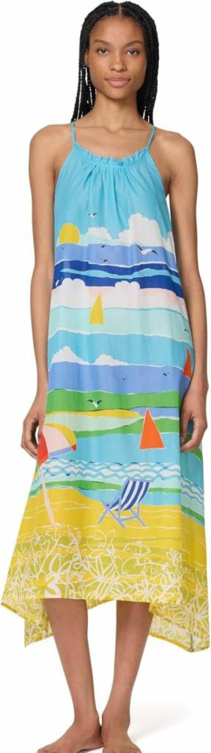 Kate Spade New York Women's Summer Maxi Dress - Lightweight Beach Cover Up, Flowy Casual Dress