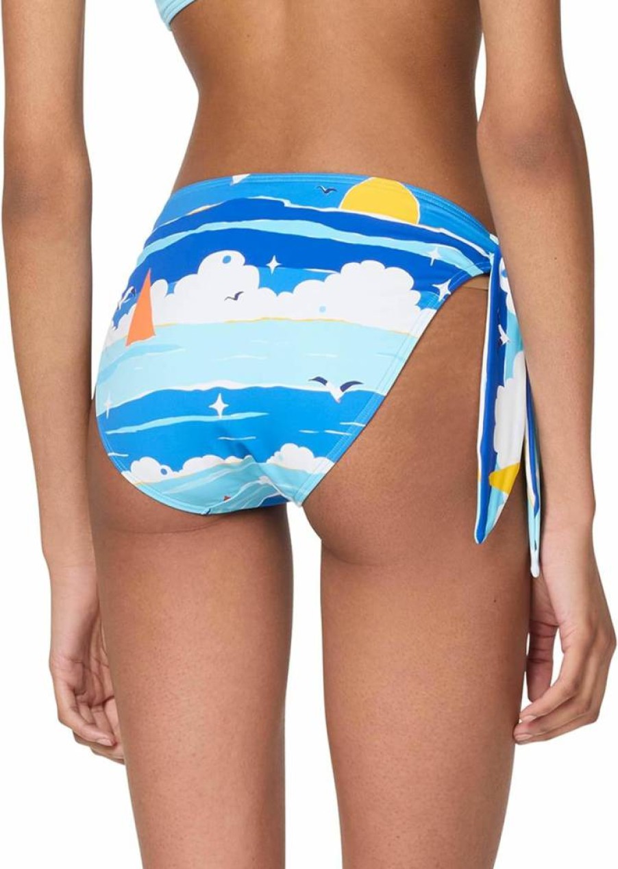 Kate Spade New York Women's Side Tie Bikini Bottom - Summer Swimwear High Waisted Beach Panties
