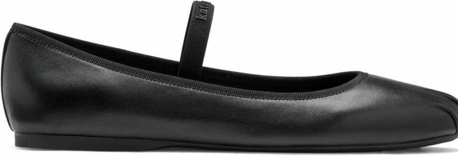 Kate Spade New York Women's Riley Leather Ballet Flats - Smooth Leather Comfortable Slip-On Shoes for Women