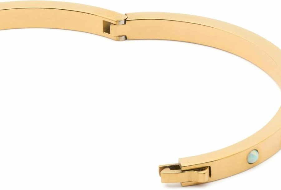 Kate Spade New York Opal Hinged Metal Bangle Bracelet for Women