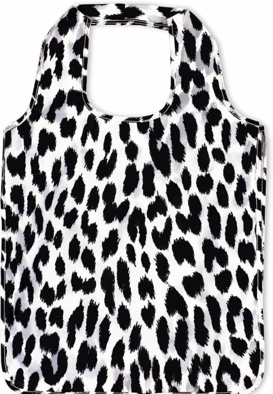 Kate Spade New York Reusable Grocery Bags - Lightweight Foldable Shopping Tote with Zipper Pouch for Produce & Essentials