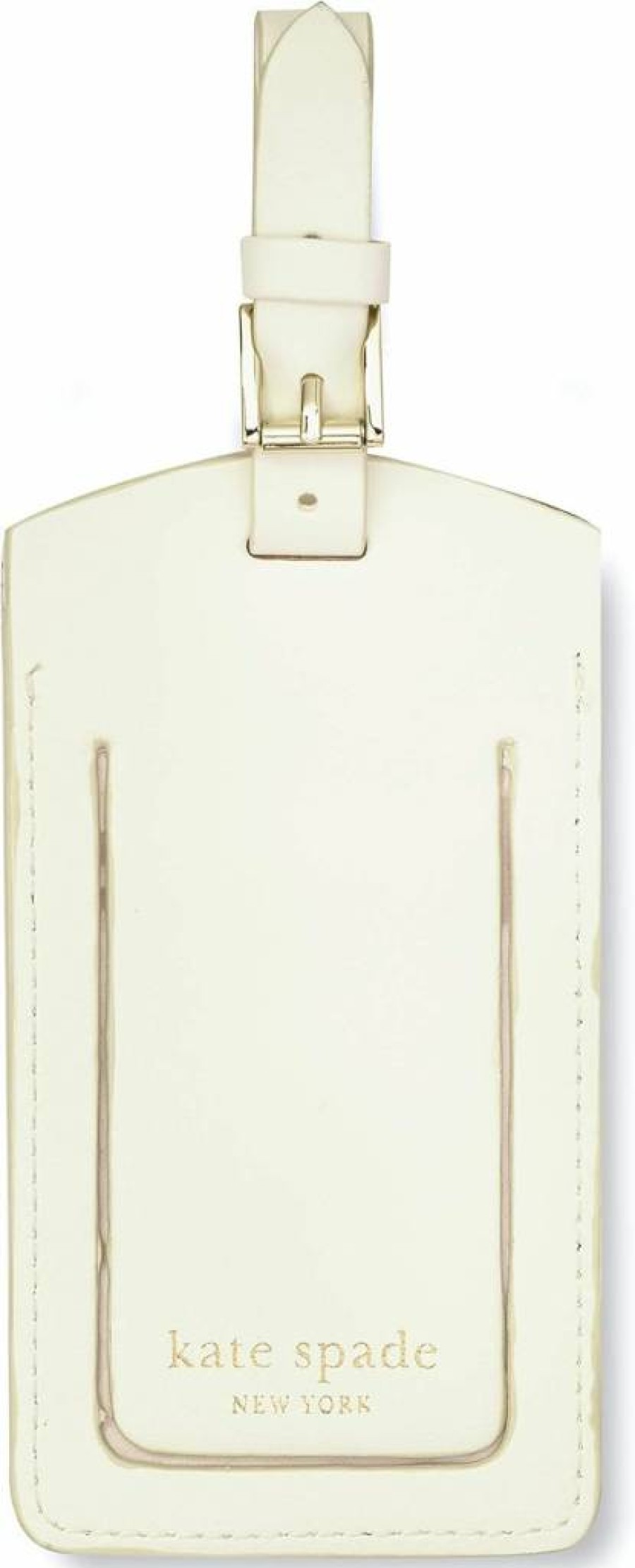 Kate Spade New York Vegan Leather Luggage Tag - Elegant Bridal Travel Gift for Honeymoon, Durable Suitcase Tag for Bride, Cute Miss to Mrs Wedding Accessory