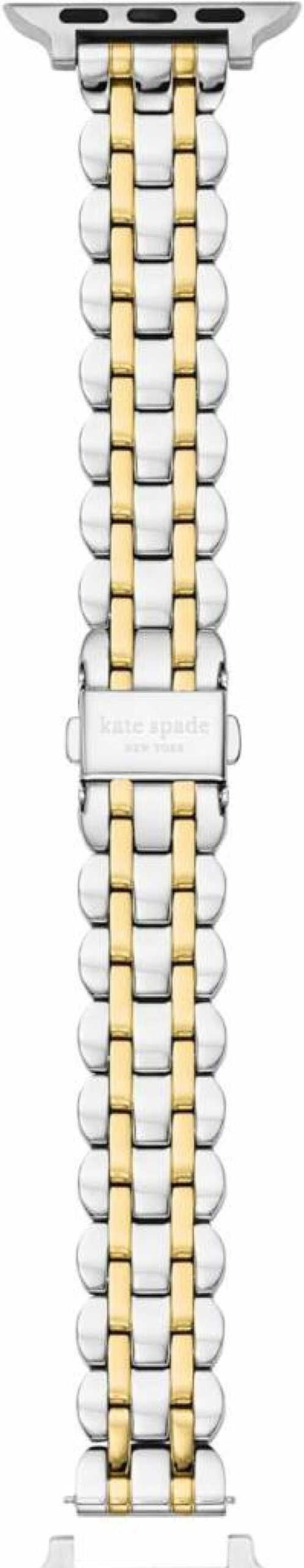 Kate Spade New York Interchangeable Stainless Steel Apple Watch Band 38mm 40mm 41mm Compatible with Series 9/8/7/6/5/4/3/2/1/SE